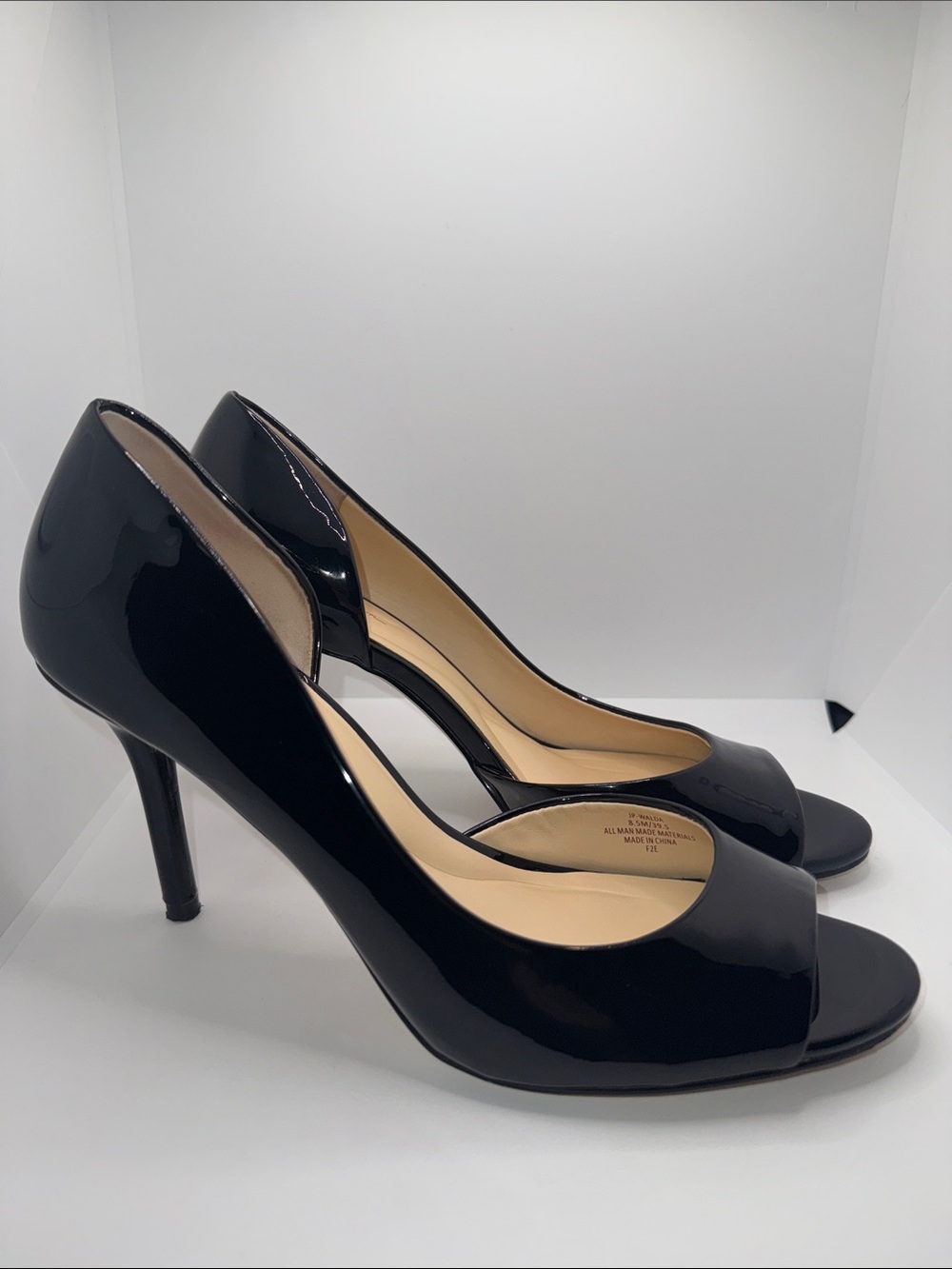 Jessica Simpson Walda Patent d’Orsay Pumps Heels Women’s 8.5 Black
